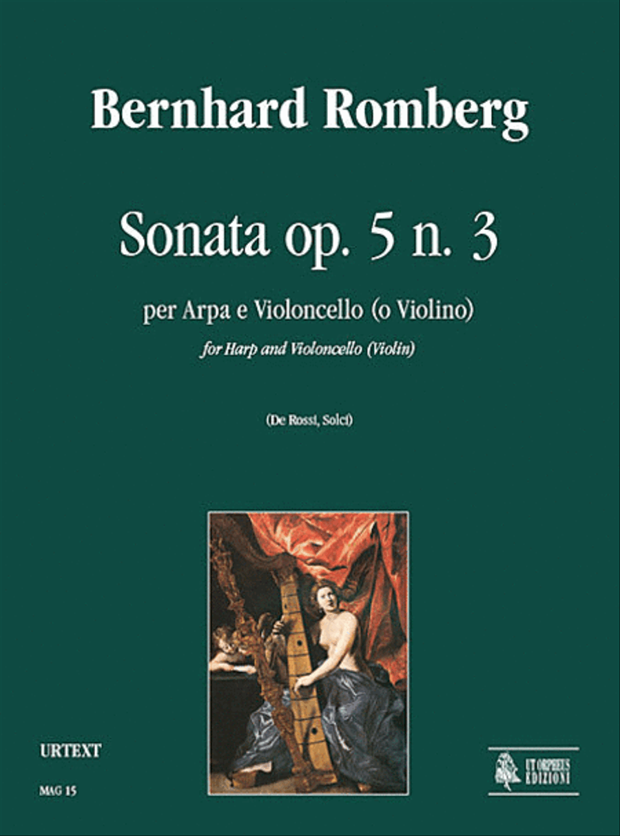 Sonata Op. 5 No. 3 for Harp and Violoncello (Violin) Cello scores gallery preview page 1