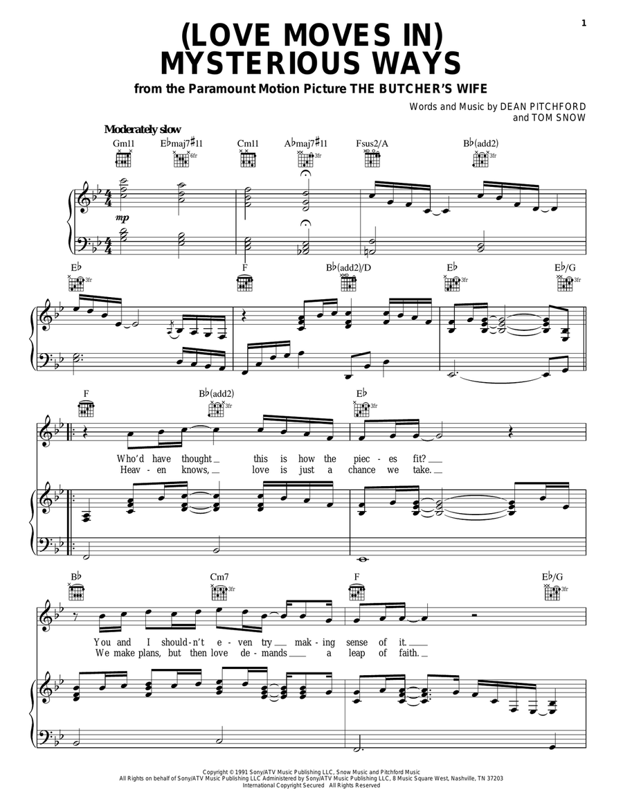Love Moves In Mysterious Ways Michael English (Love Moves In) Mysterious Ways by Michael English - Piano, Vocal