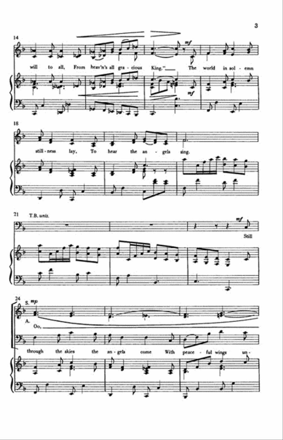 Midnight Clear 4-Part scores gallery preview page 3
