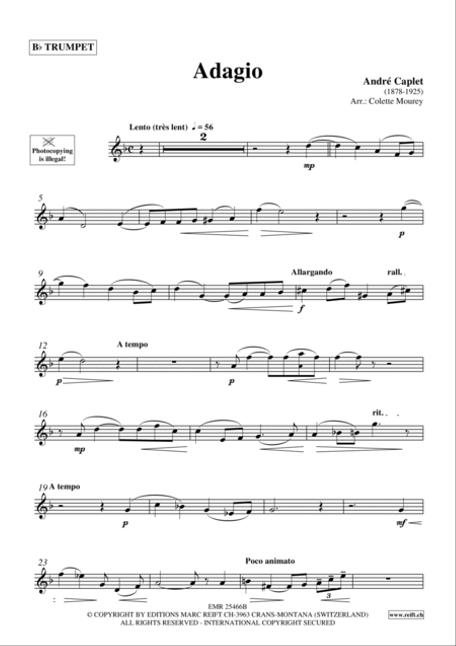 Adagio Trumpet scores gallery preview page 2
