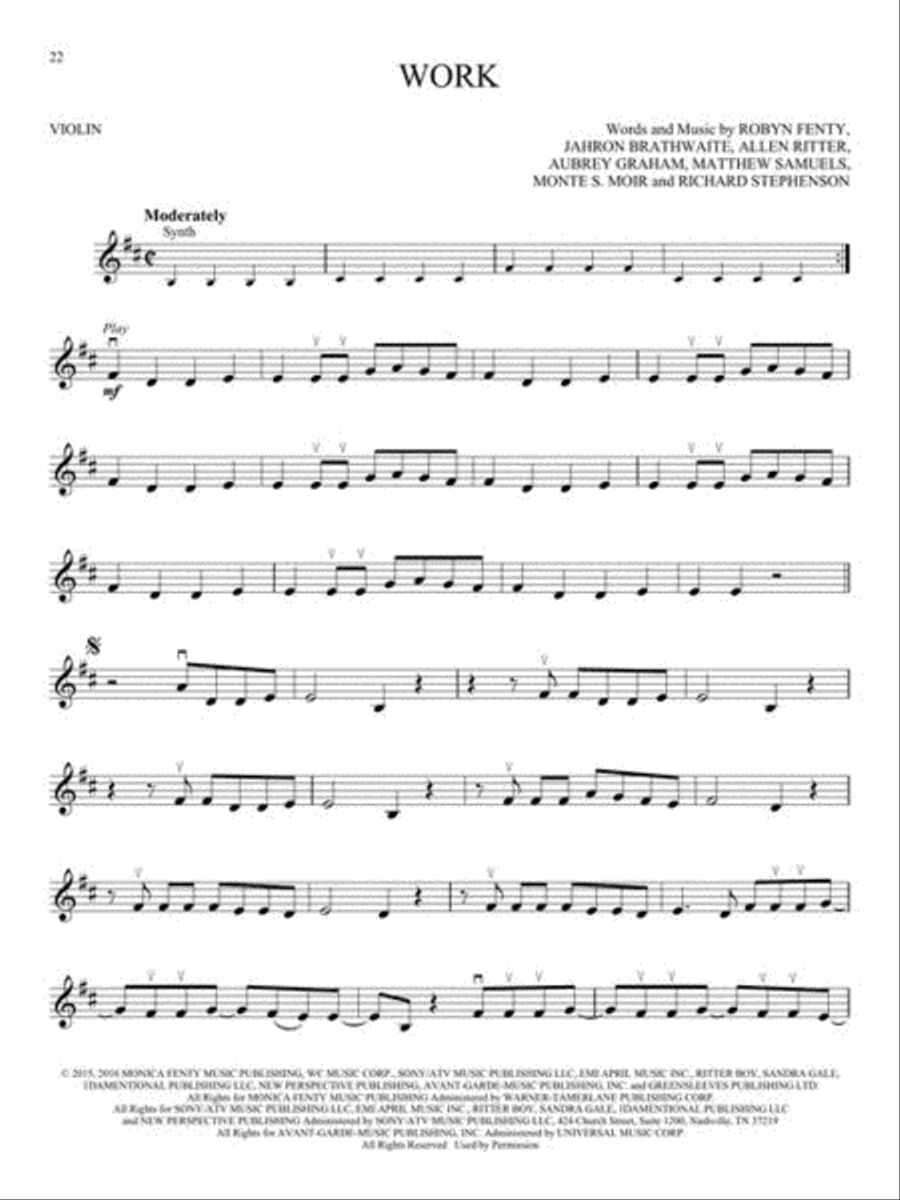 Hip-Hop Hits Violin Solo scores gallery preview page 6