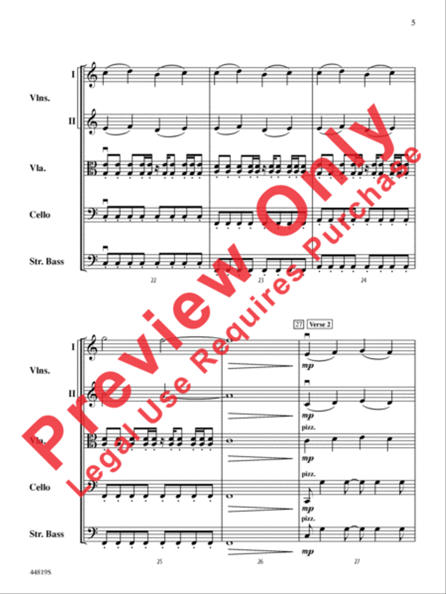Falling Slowly (from the Motion Picture and Broadway Production Once) String Orchestra scores gallery preview page 6