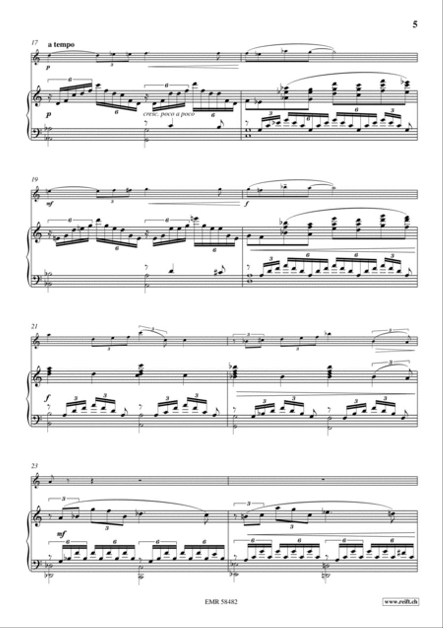 Poeme No. 2 Piano Accompaniment scores gallery preview page 6