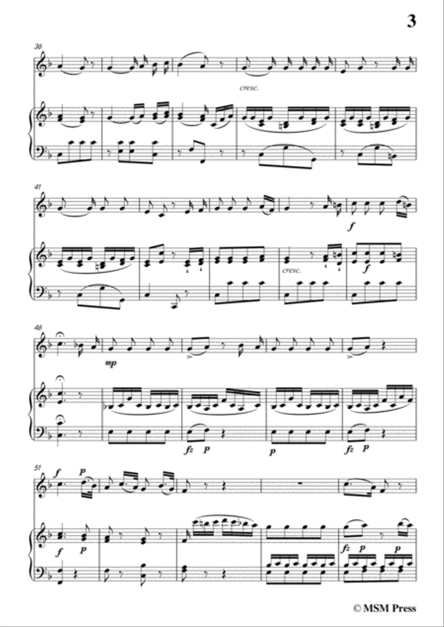 Mozart-Warnung,for Violin and Piano Violin Solo scores gallery preview page 5