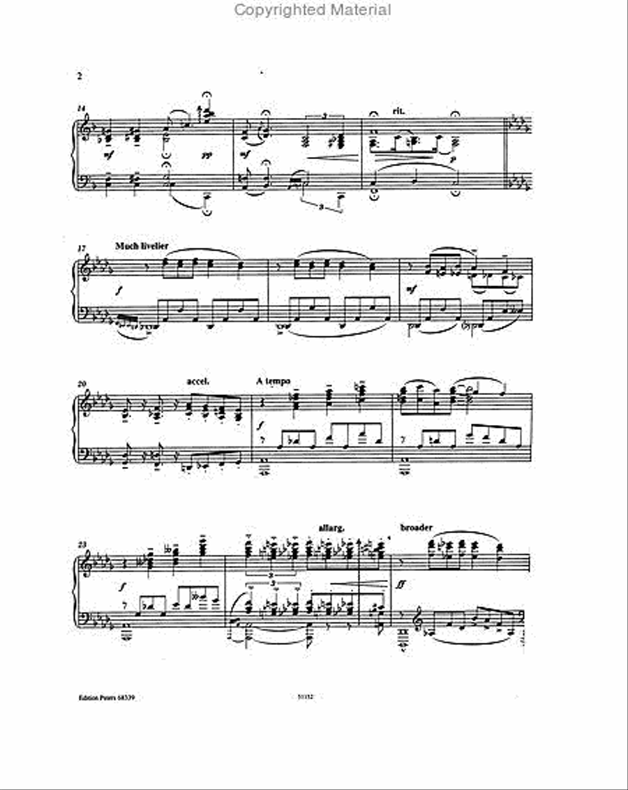 Capricious Harlem for piano (Version by William Bolcom) Piano scores gallery preview page 3