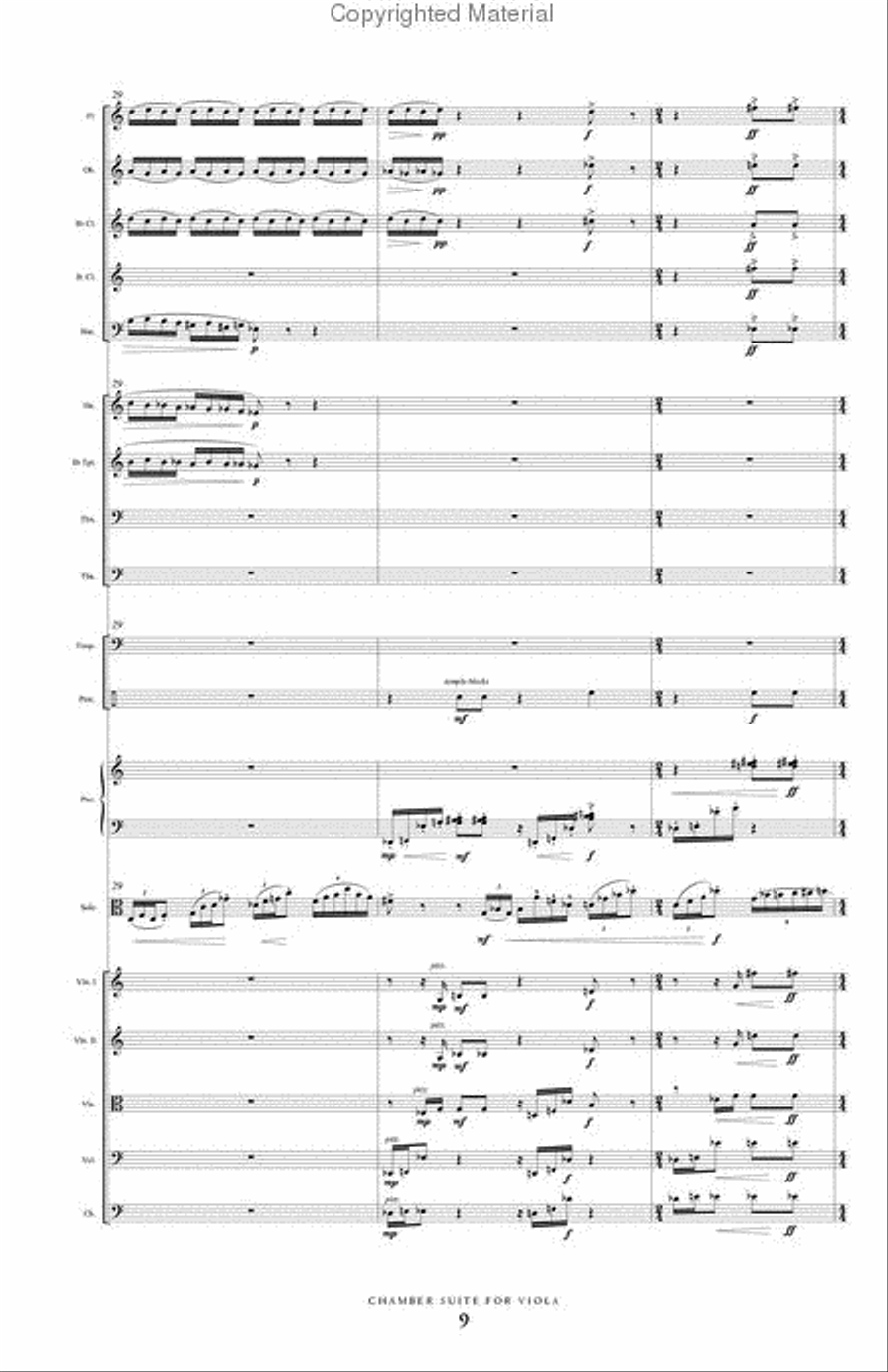 Chamber Suite for Viola & Orchestra Chamber Suite for Viola & Orchestra Full Orchestra scores gallery preview page 10
