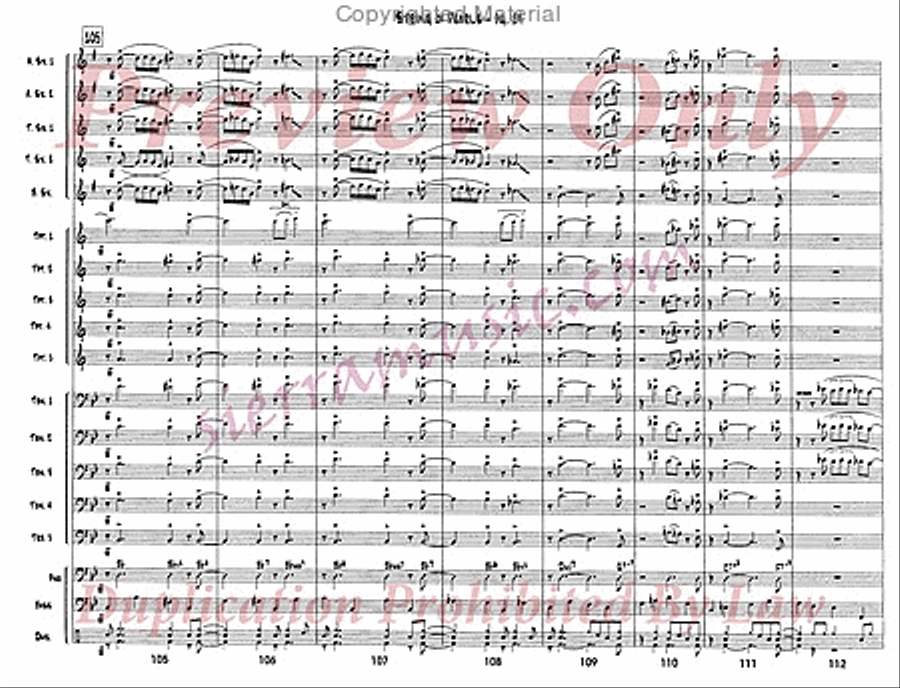 String Of Pearls Jazz Ensemble scores gallery preview page 15