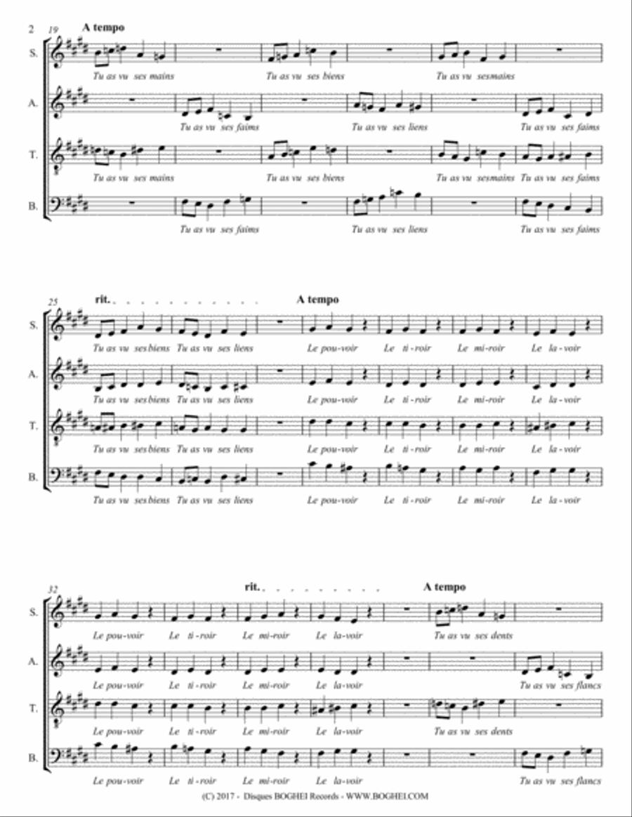 LE POUVOIR 4-Part scores gallery preview page 2