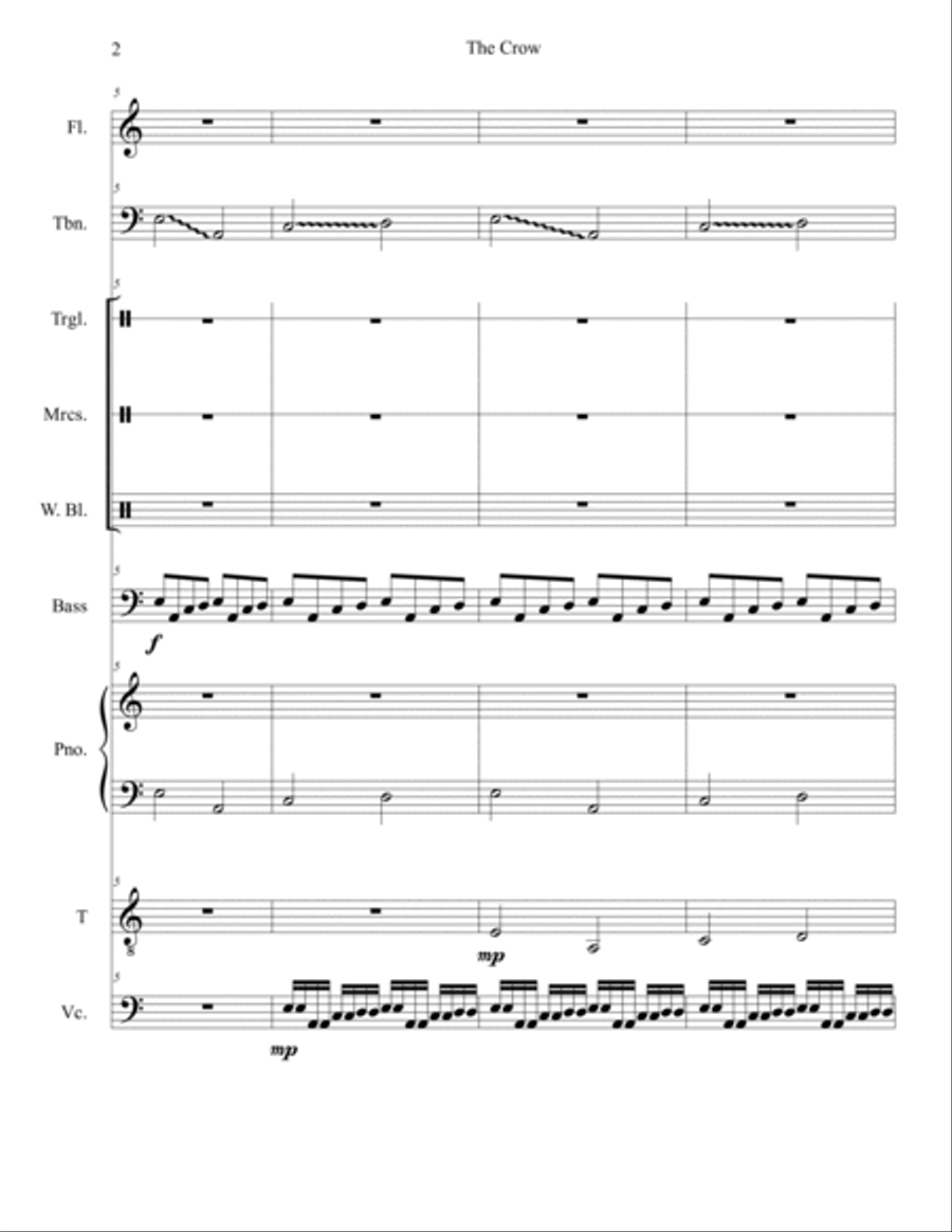 The Crow Large Ensemble scores gallery preview page 2