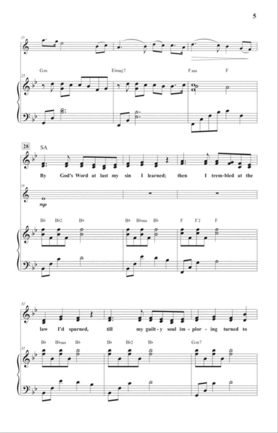 At Calvary 4-Part scores gallery preview page 5