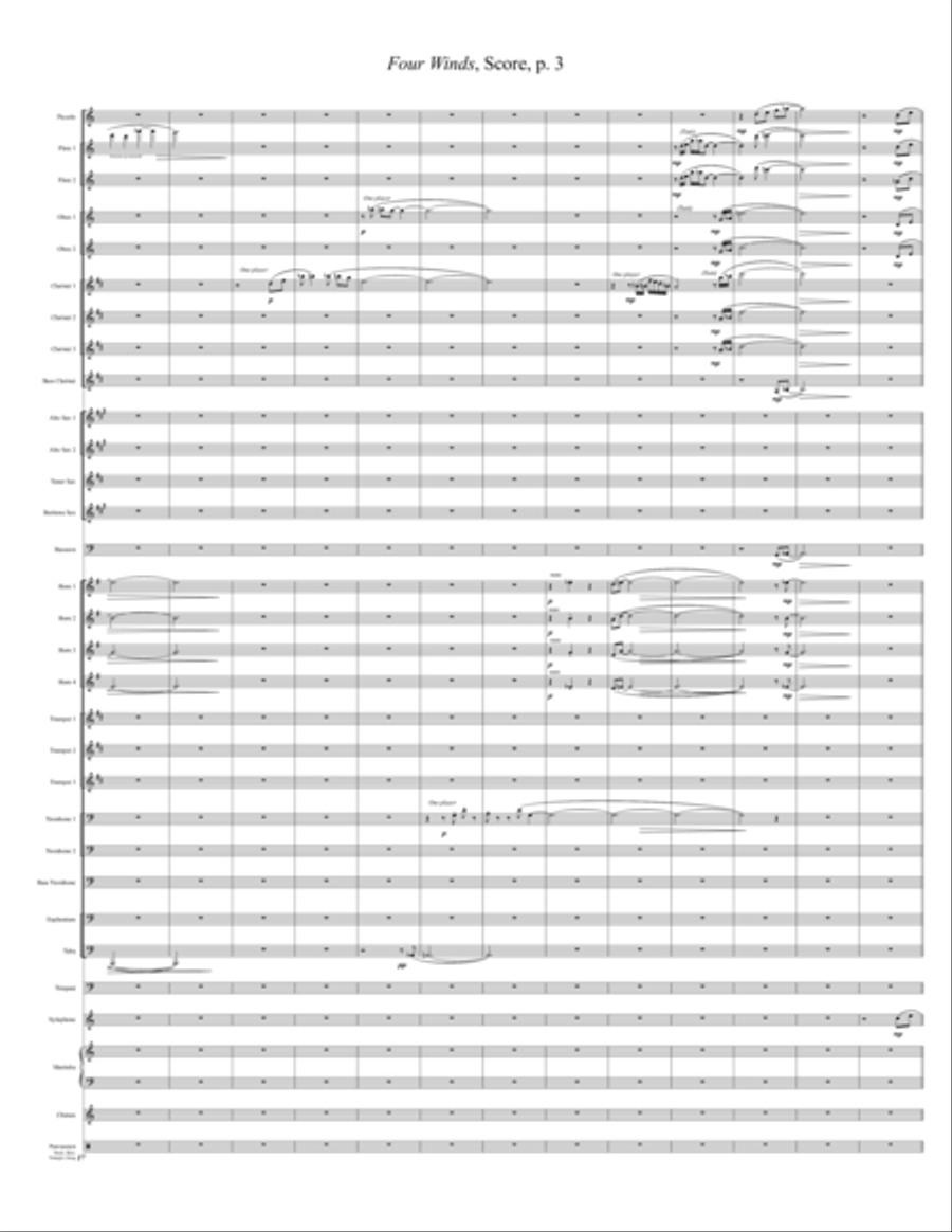 Four Winds Large Ensemble scores gallery preview page 3