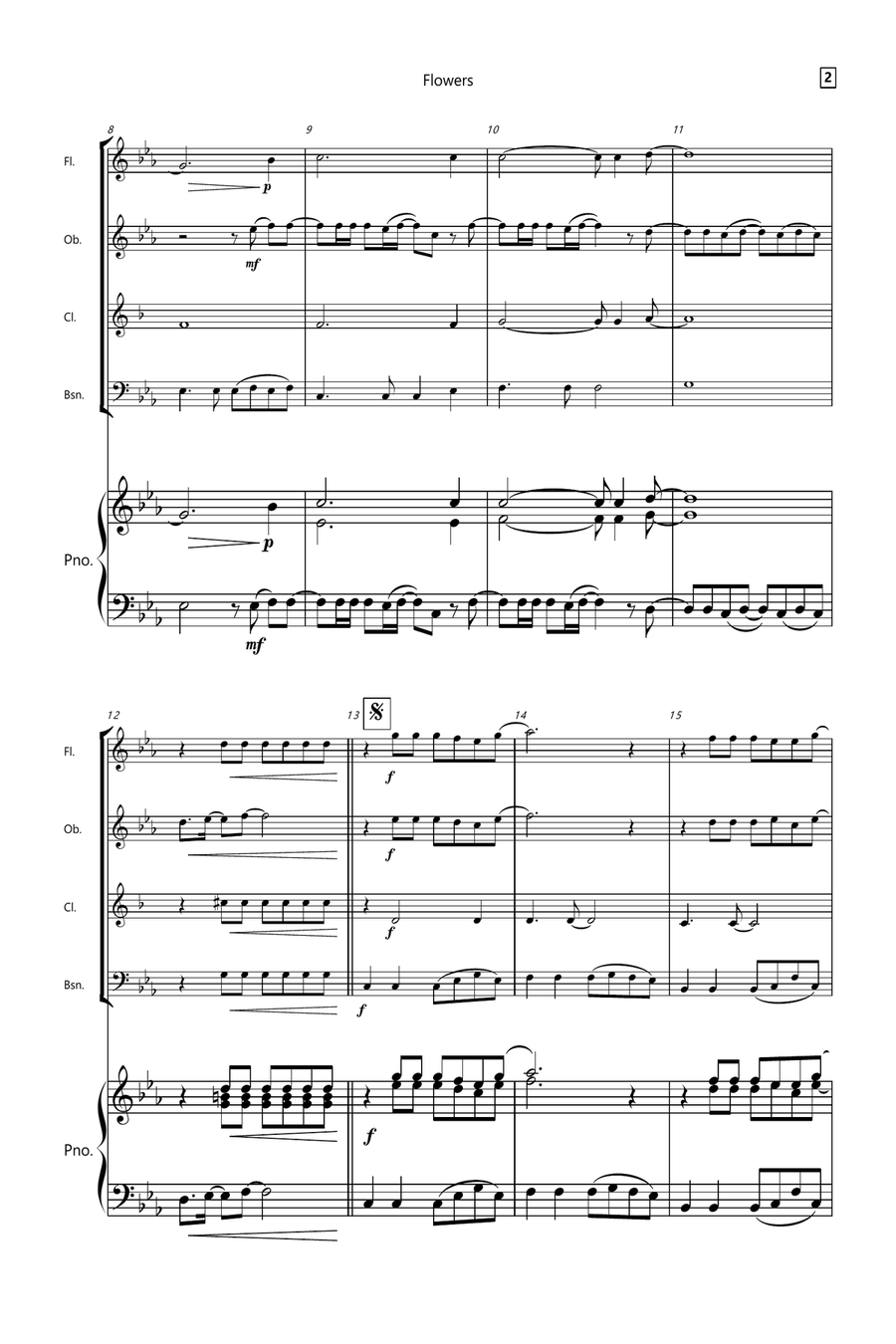 Flowers Small Ensemble scores gallery preview page 2