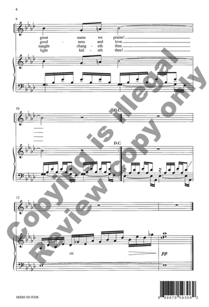 Immortal, Invisible, God Only Wise (Choral Score) image number null
