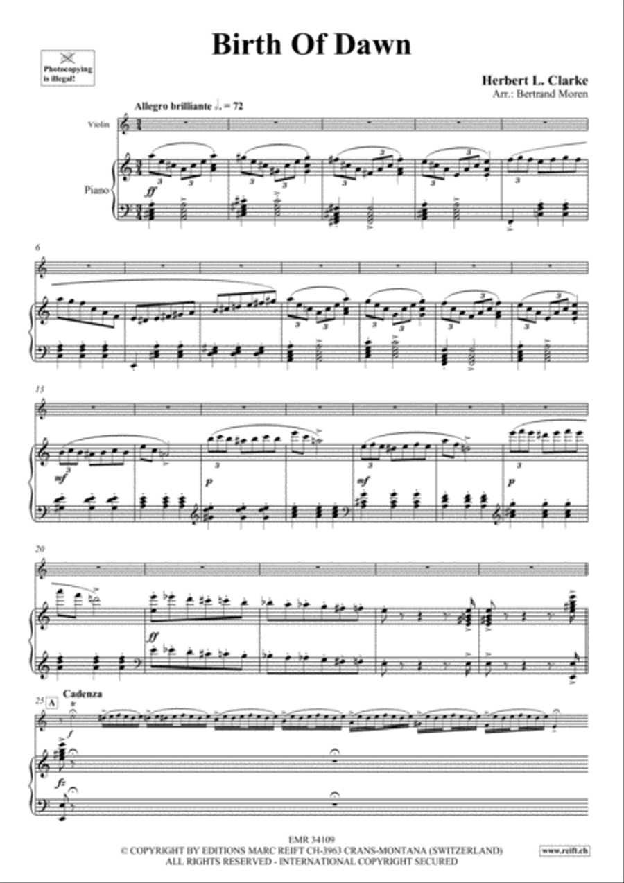 Birth Of Dawn Violin Solo scores gallery preview page 5