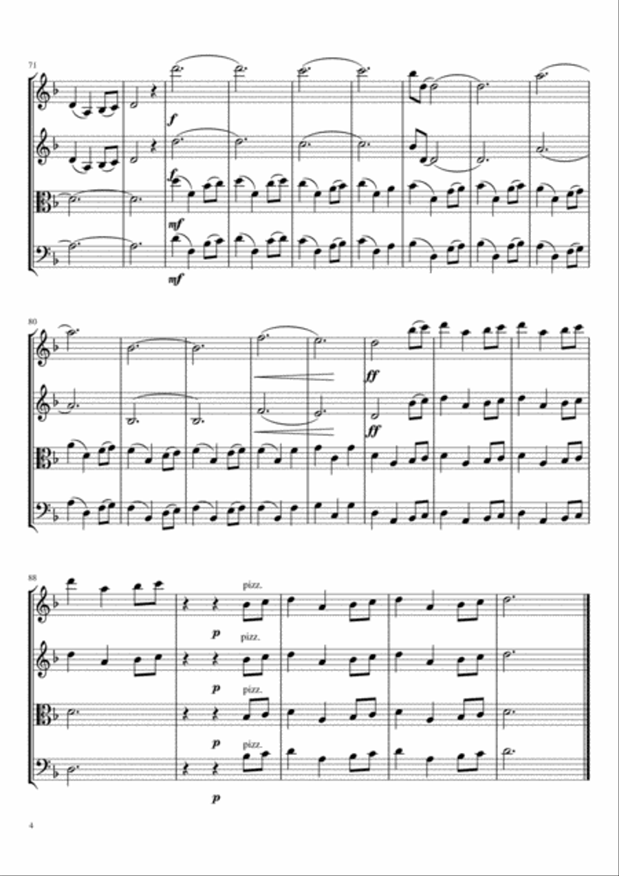 Game Of Thrones String Quartet scores gallery preview page 4