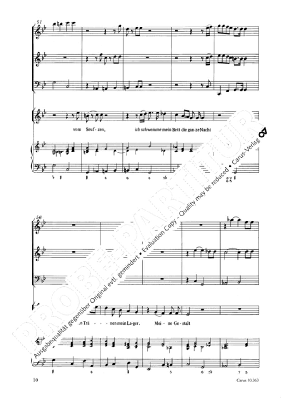 O Lord, punish me not (Ach Herr, strafe mich nicht) Soprano Voice scores gallery preview page 11