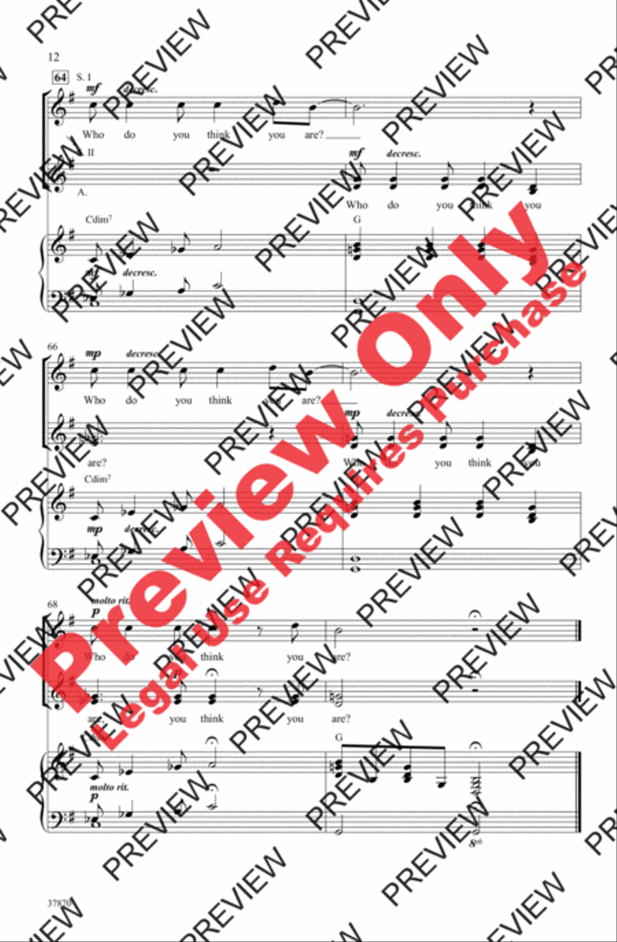 Jar of Hearts Women's Choir scores gallery preview page 12