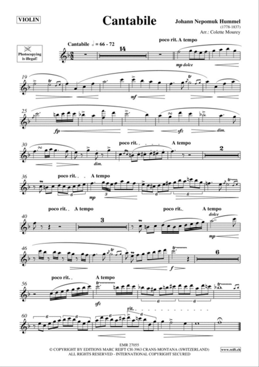Cantabile Violin scores gallery preview page 2