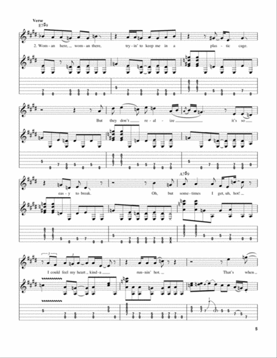 Stone Free Stone Free Acoustic Guitar scores gallery preview page 5