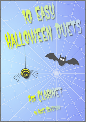 Book cover for 10 Easy Halloween Duets for Clarinet