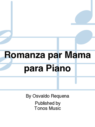 Romanza par Mama para Piano