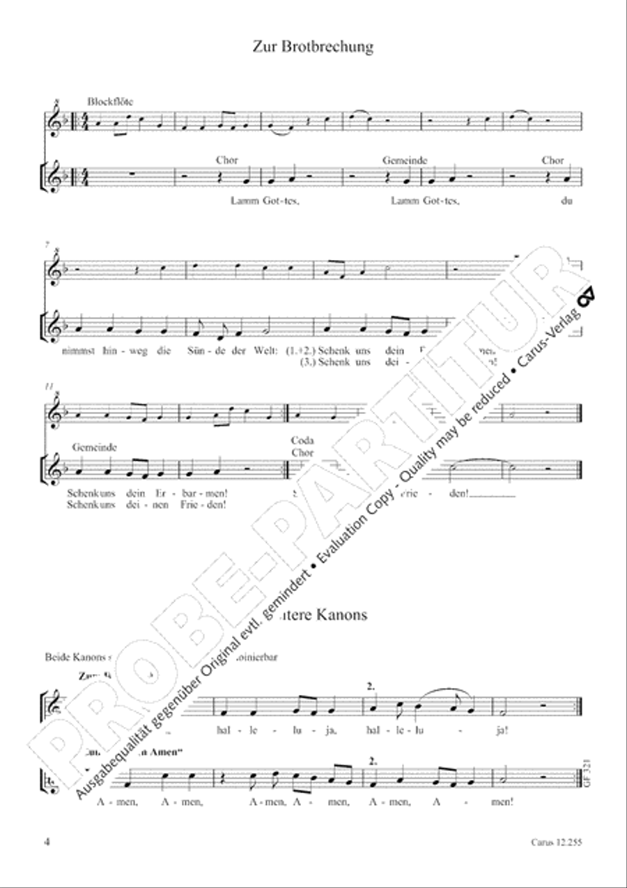 Missa minima Unison Choir scores gallery preview page 6