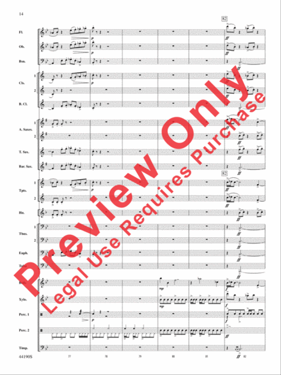Dynamo Concert Band scores gallery preview page 15