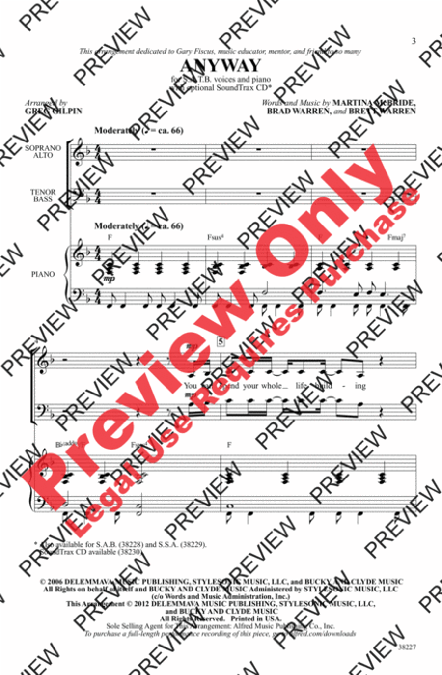 Anyway 4-Part scores gallery preview page 3