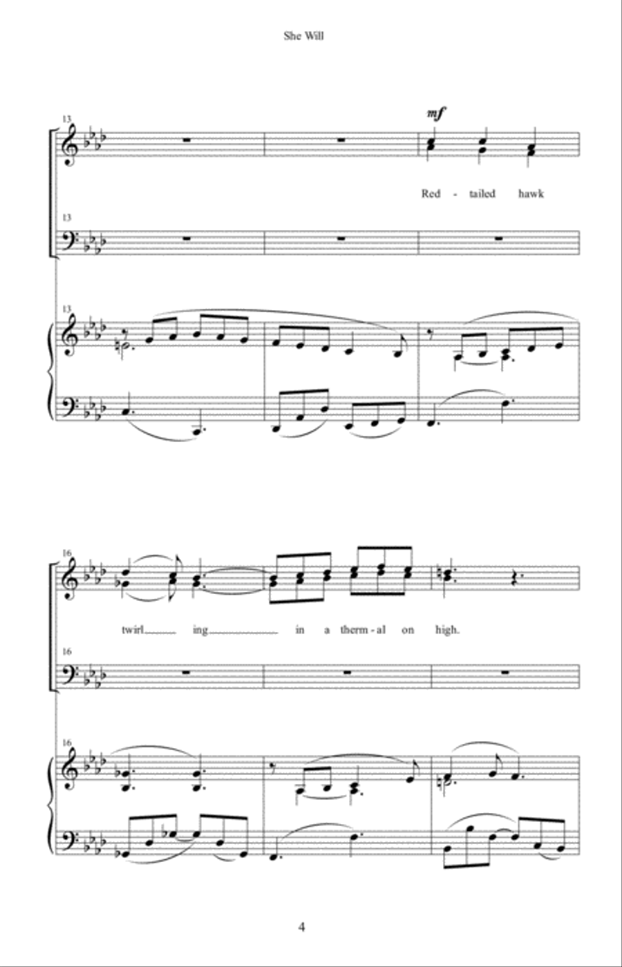 She Will 4-Part scores gallery preview page 4