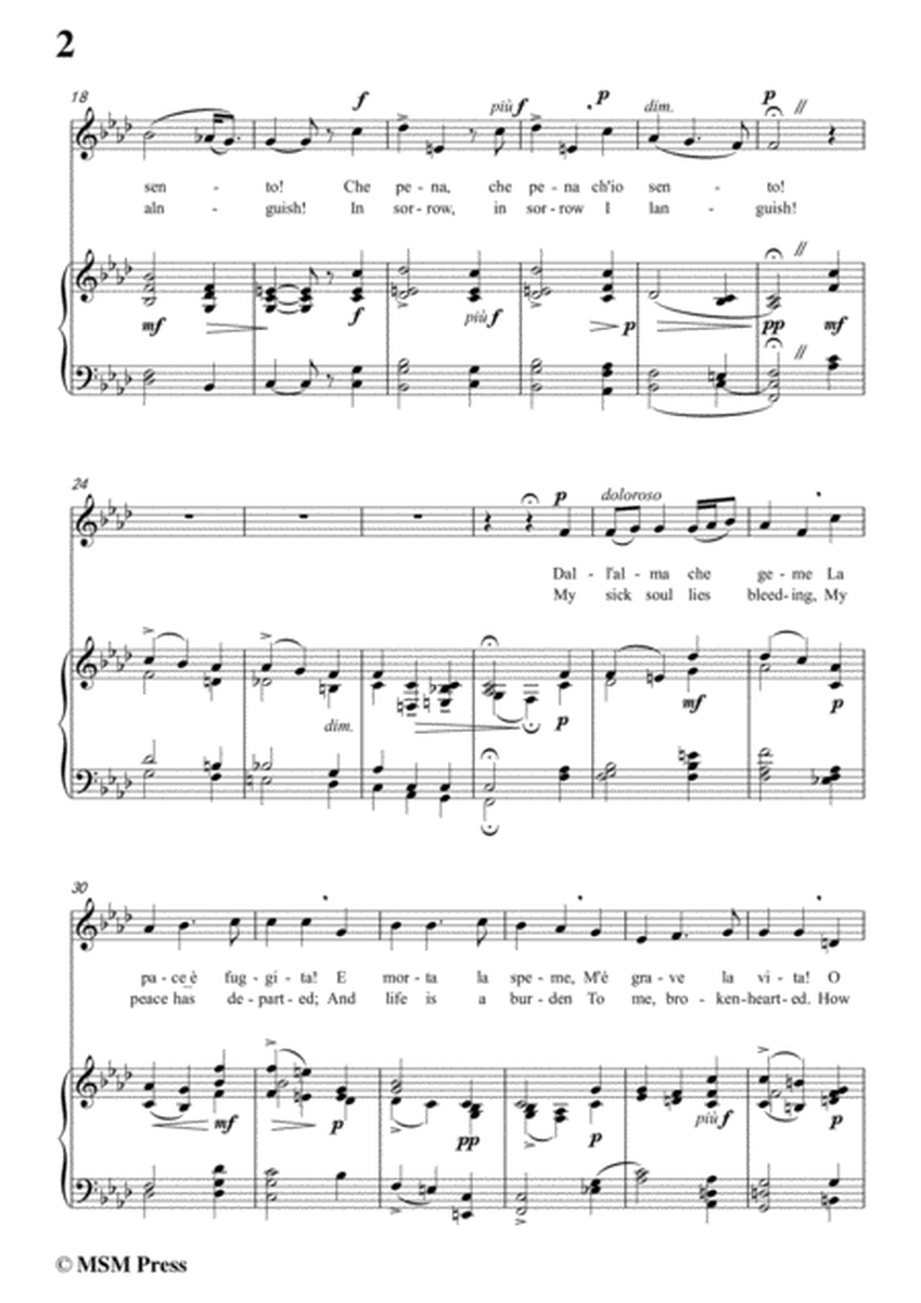 Cesti-Che angoscia,che affano,from 'Il Pomo d'oro',in f minor,for Voice and Piano image number null