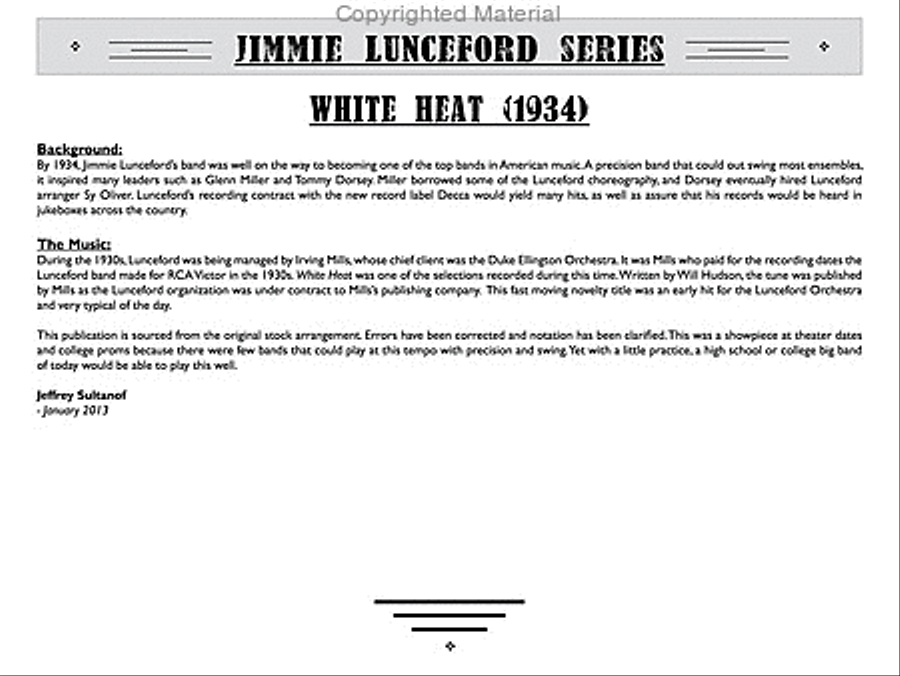 White Heat Big Band scores gallery preview page 3