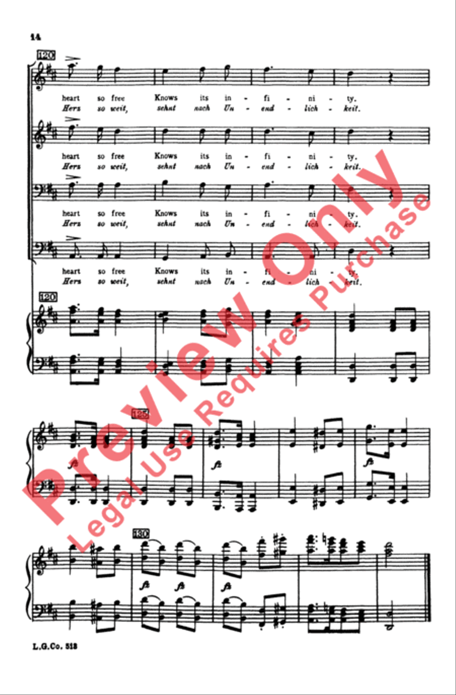 Widerspruch Men's Choir scores gallery preview page 13