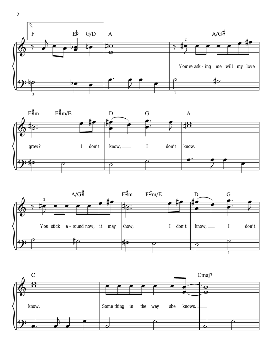 Something Something Easy Piano scores gallery preview page 2