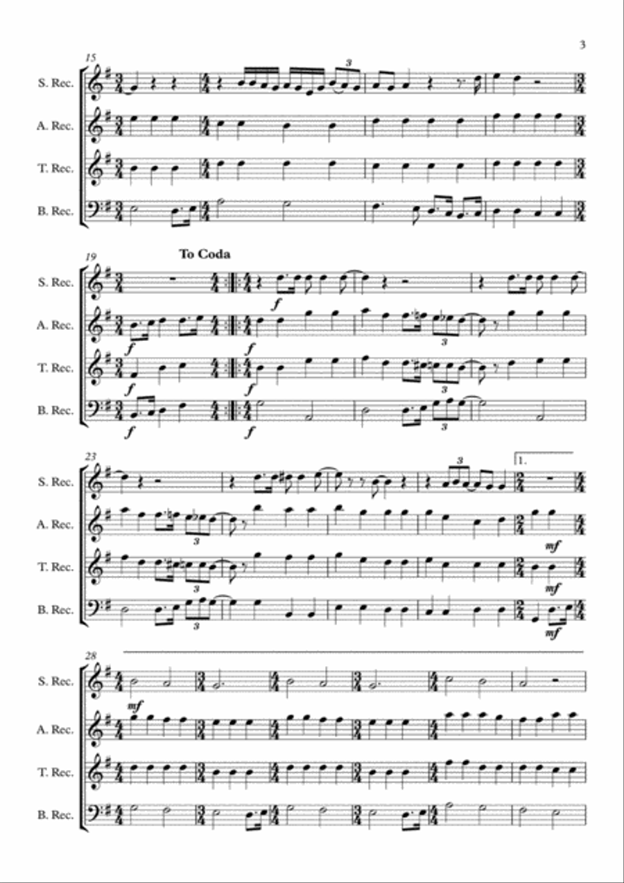 All You Need Is Love Woodwind Quartet scores gallery preview page 3