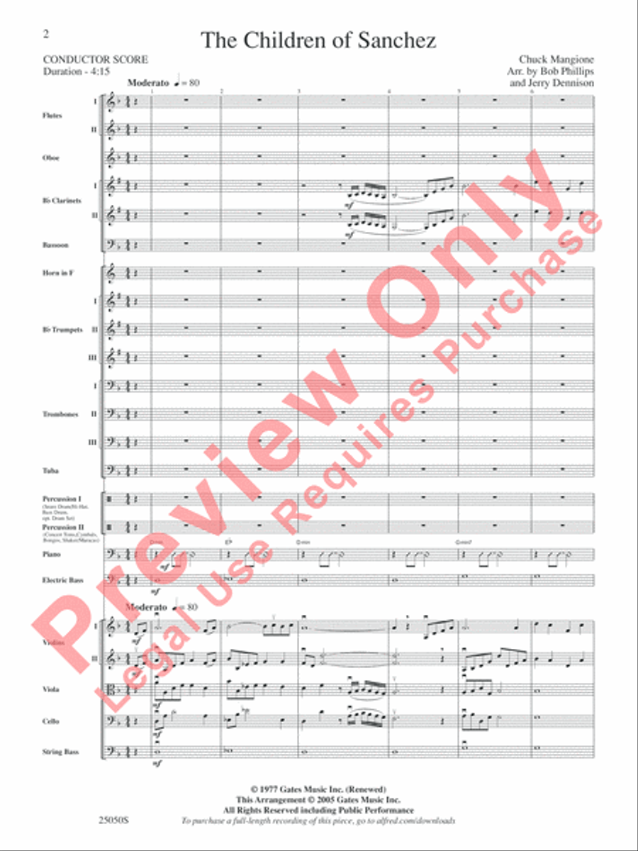 The Children of Sanchez The Children of Sanchez Full Orchestra scores gallery preview page 3