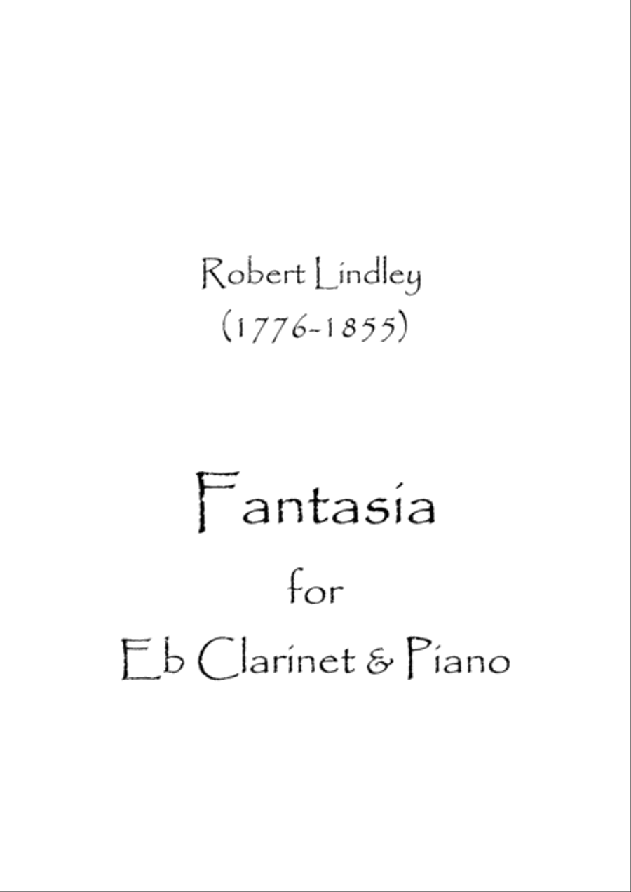 Fantasia E-Flat Clarinet scores gallery preview page 1