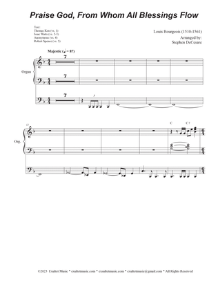 Praise God, From Whom All Blessings Flow (SATB) (Choir/Vocal)