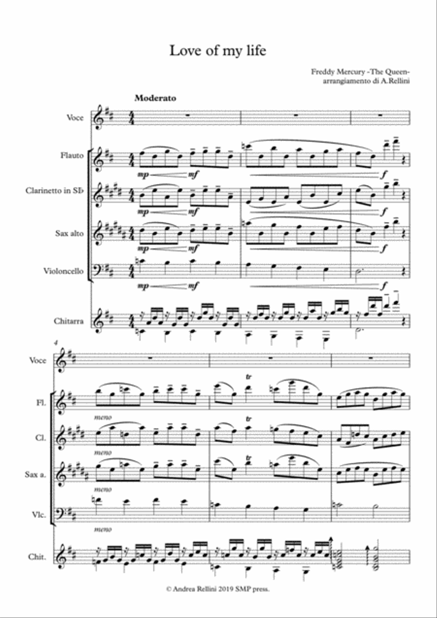 Love Of My Life Love Of My Life Small Ensemble scores gallery preview page 2