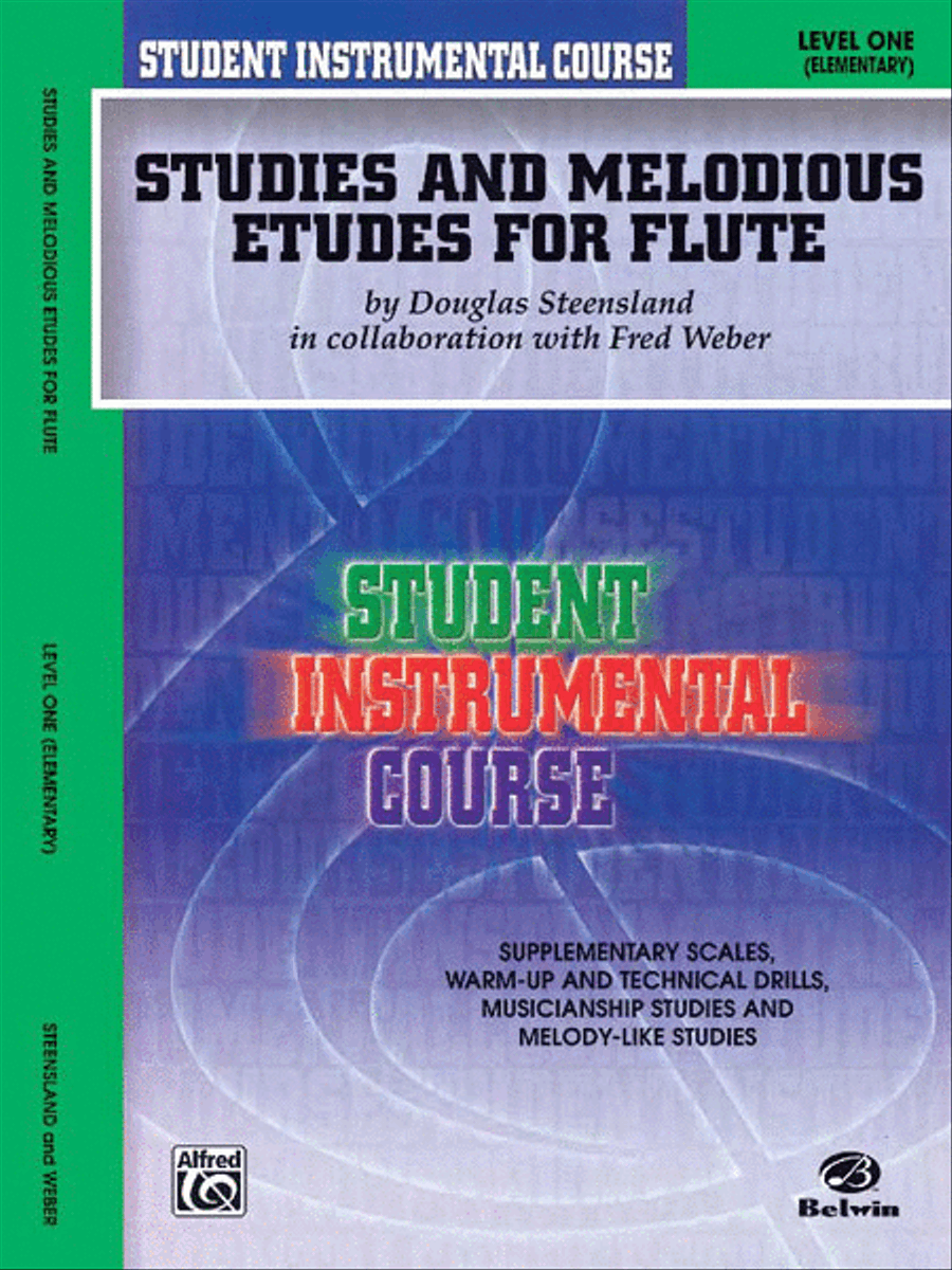 Student Instrumental Course Studies and Melodious Etudes for Flute Flute scores gallery preview page 1