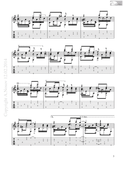 Nathalie (Sheet music for guitar) image number null