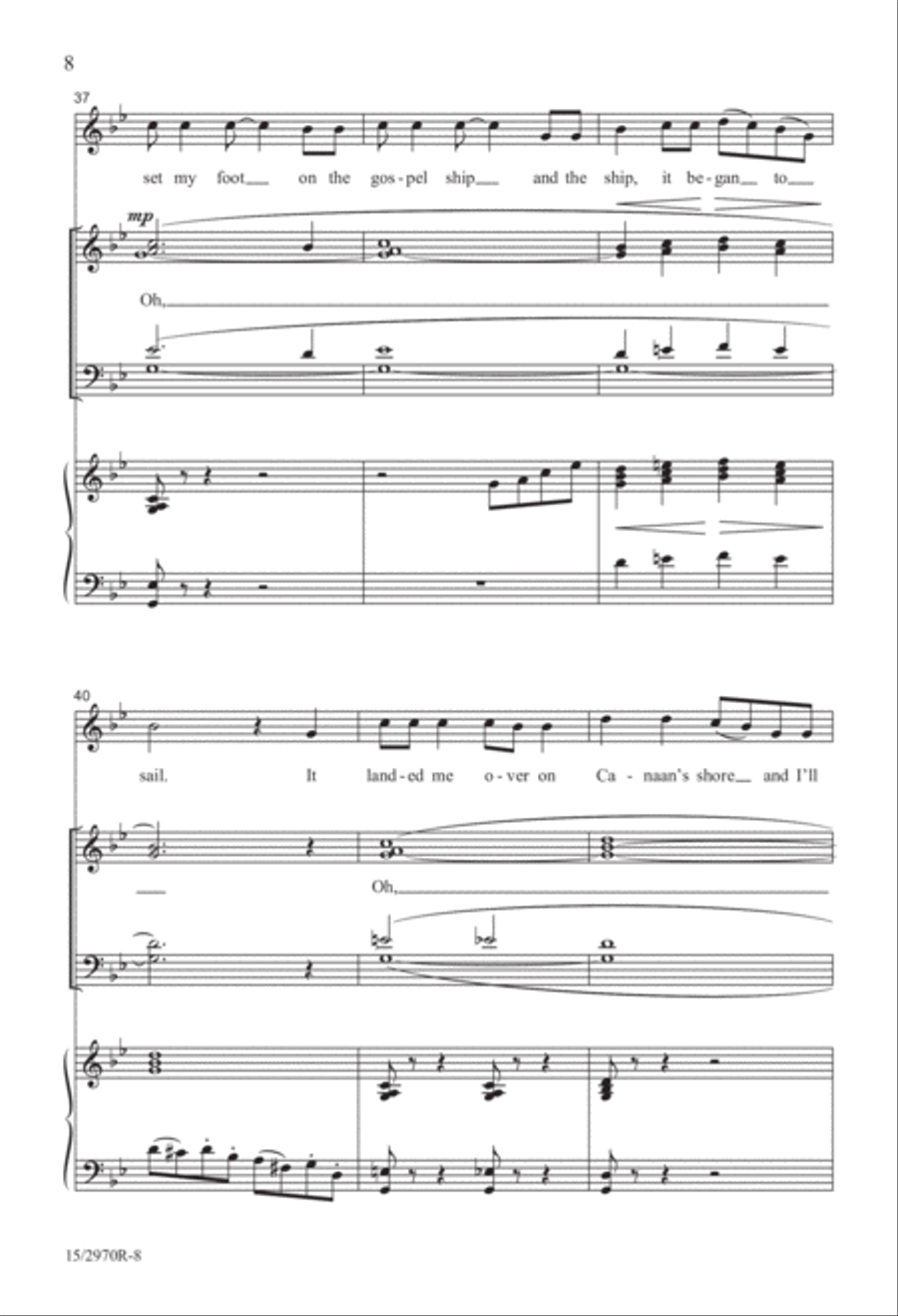 Didn't My Lord Deliver Daniel? 4-Part scores gallery preview page 8