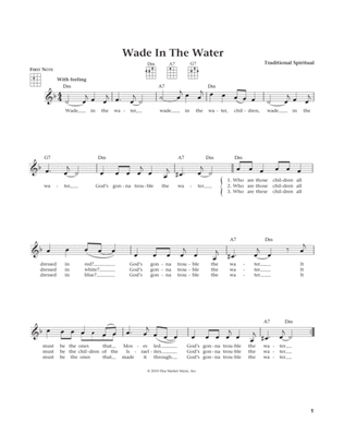 Wade In The Water (from The Daily Ukulele) (arr. Liz and Jim Beloff)