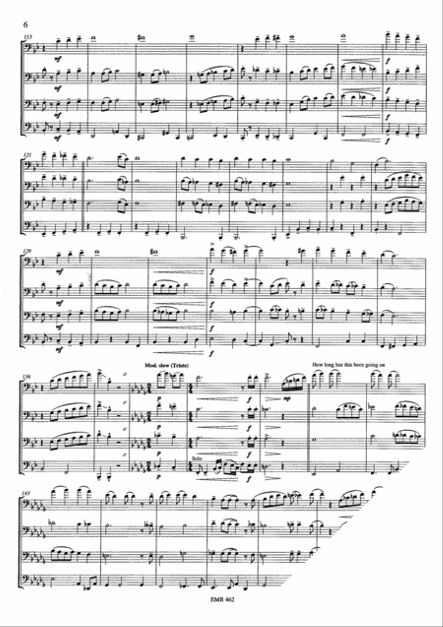 A Portrait No. 2 Trombone Quartet scores gallery preview page 6