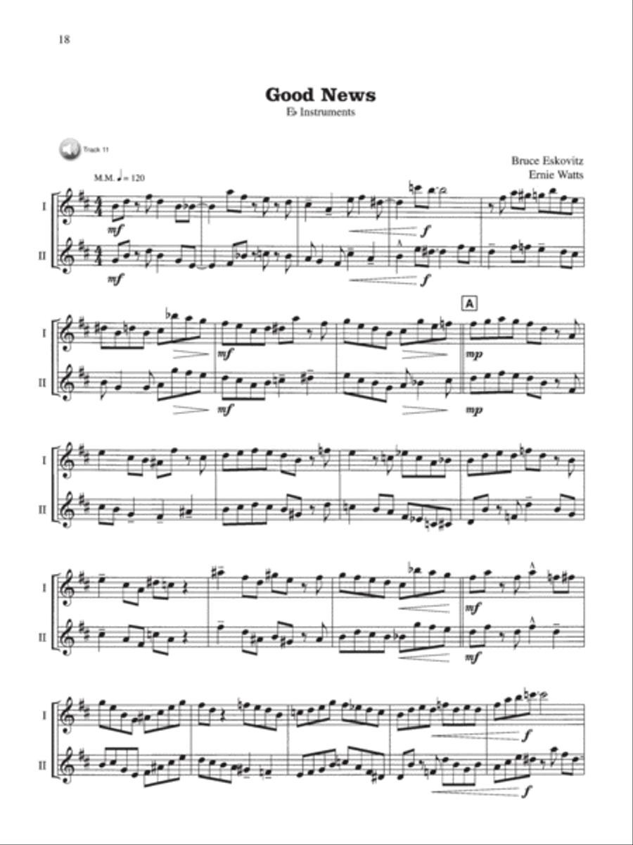 Jazz Duets for Saxophones Woodwind Duet scores gallery preview page 4