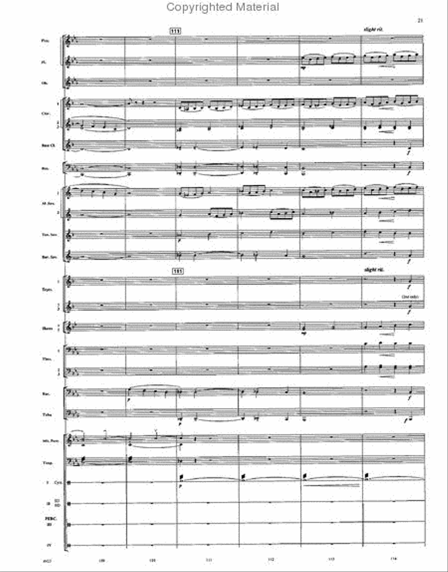 When Angels Weep Concert Band scores gallery preview page 20