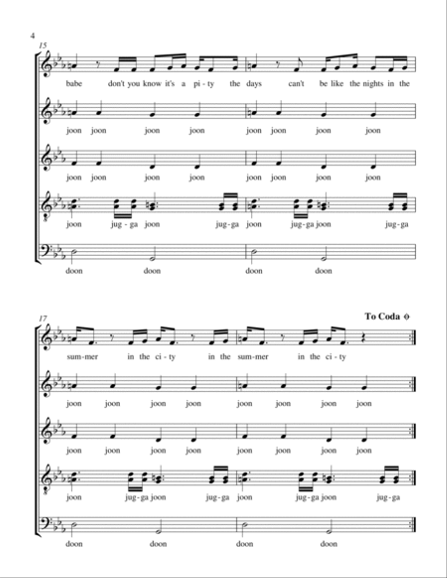 Summer In The City Summer In The City 4-Part scores gallery preview page 4