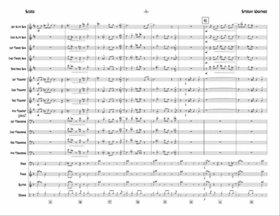 Stormy Weather Jazz Ensemble scores gallery preview page 6