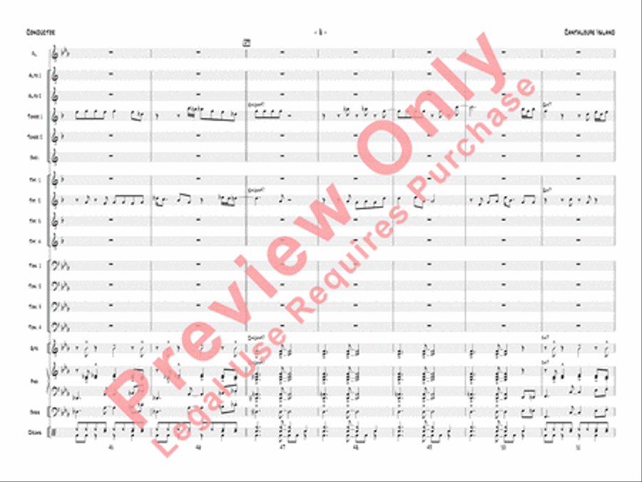Cantaloupe Island Jazz Ensemble scores gallery preview page 11
