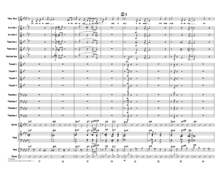 On The Sunny Side Of The Street - Conductor Score (Full Score)