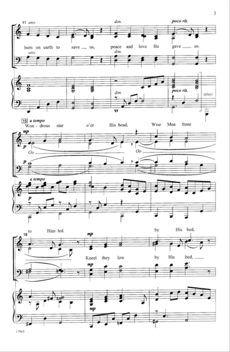On This Day Angels Sing On This Day Angels Sing 4-Part scores gallery preview page 3